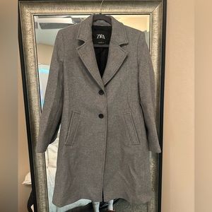 Zara Dark Gray Women’s Pea Coat